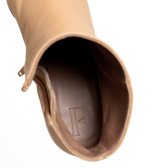 Flattered Leather Boot Cognac Cream Beige Ankle Bootie Remi EU 40 - Picture 11 of 16